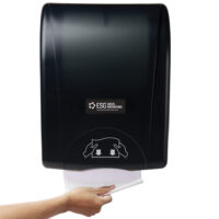 Cornerstone Controlled Use Roll Towel Dispenser Black