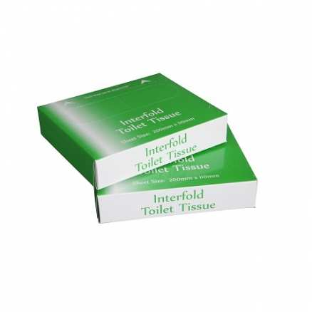 Interfold Recycled Toilet Tissue 1Ply 160Sh Boxed