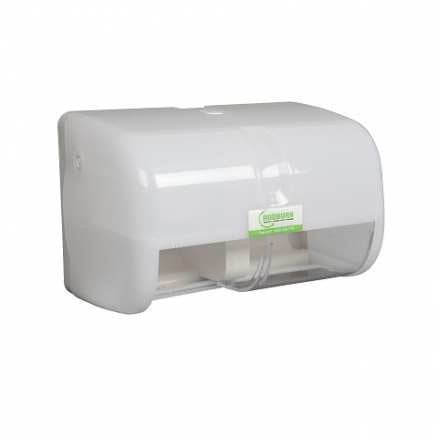 Livi Standard Toilet Roll Dispenser Twin (Side-by-side) - White (5502) *CLEARANCE