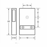 Interfold Stainless Steel Toilet Tissue Dispenser