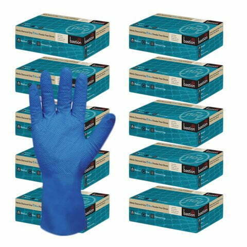 Nitrile Diamond Grip Long Cuff Powder Free Gloves CTN/500