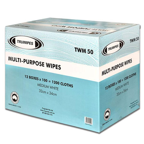 Truwipes Non-Woven Multi Purpose Wipes 34x32cm CTN/12