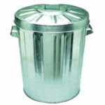 Oates 55L Galvanised Bin With Lid