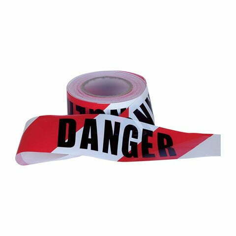 Barrier Tape 'Danger' Red/White 75mmx100m