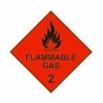 270x270mm - Metal - Flammable Gas 2