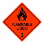 270x270mm - Metal - Flammable Liquid 3