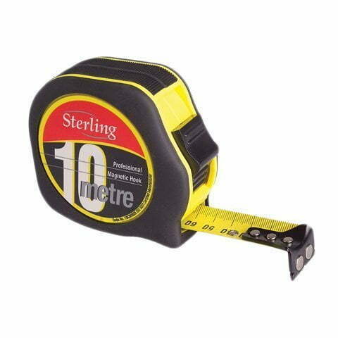 Sterling Professional Tape Measure Magnetic Hook 10m X 25mm