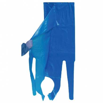 Amarock Disposable Aprons On Hanger  Blue