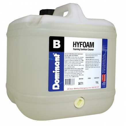 Dominant Hyfoam AQIS Approved Chlorinated Cleaner