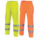 Hivis Breathable Rain Pants With Reflective Tape