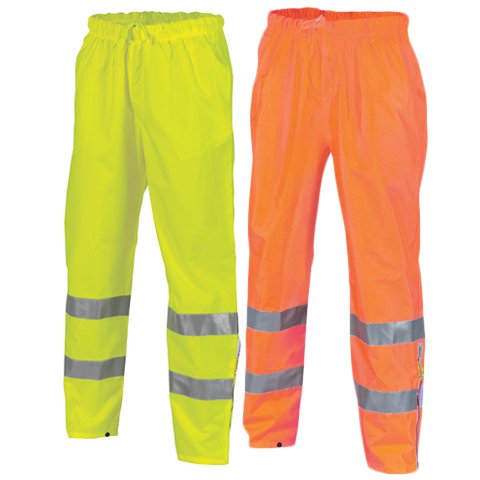 Hivis Breathable Rain Pants With Reflective Tape
