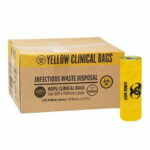 Yellow Clinical Waste Bag 30L - 500 x 600mm CTN/500