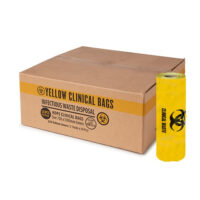 Yellow Clinical Waste Bag 80L - 700 X 1000mm (Ctn)