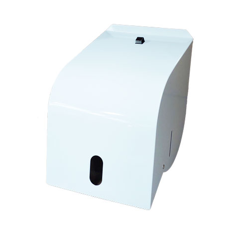 Standard Roll Towel Dispenser Coreless - White Metal