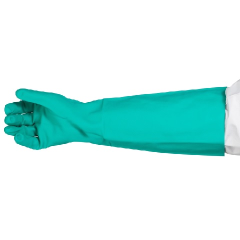 Nitrile Gauntlet Chemical Glove 46cm